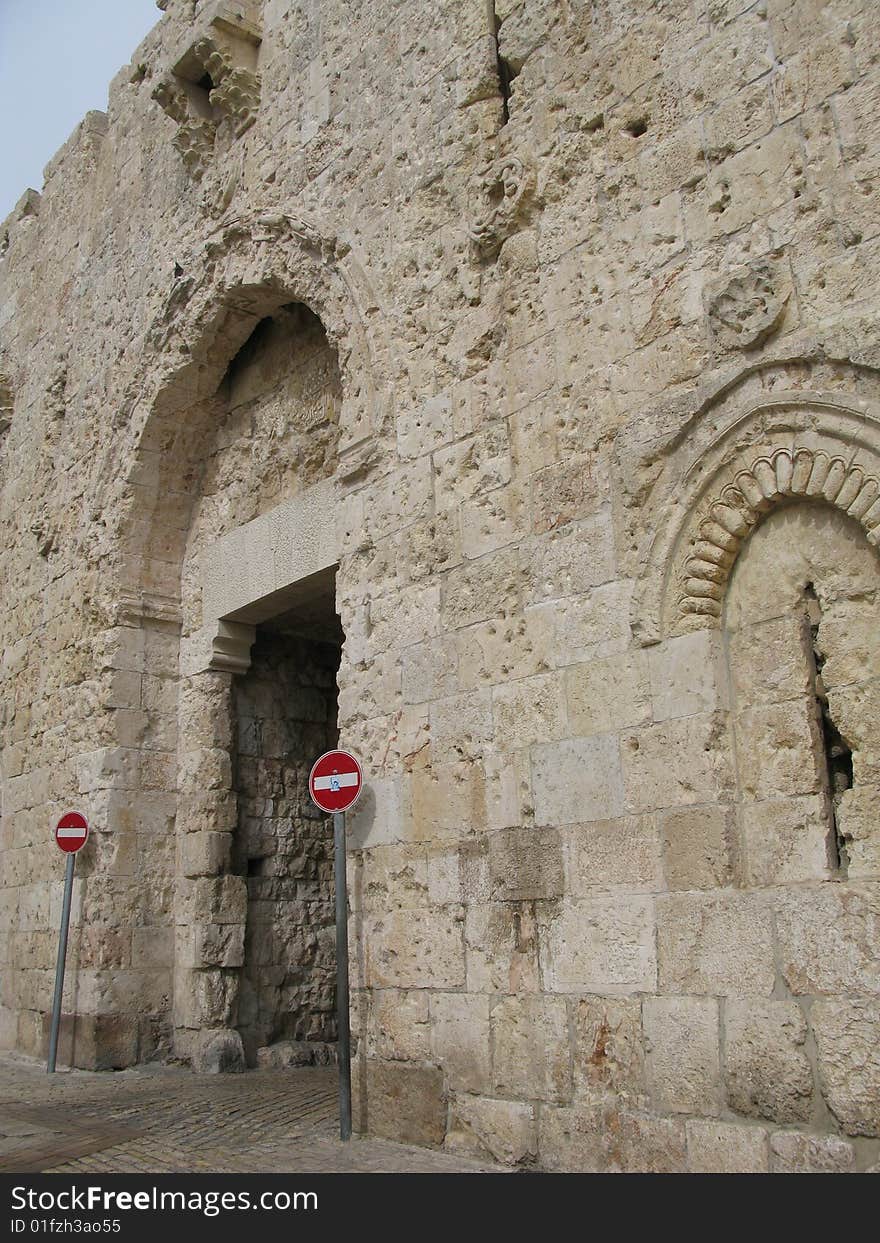 On steet of Jerusalem, city Israel