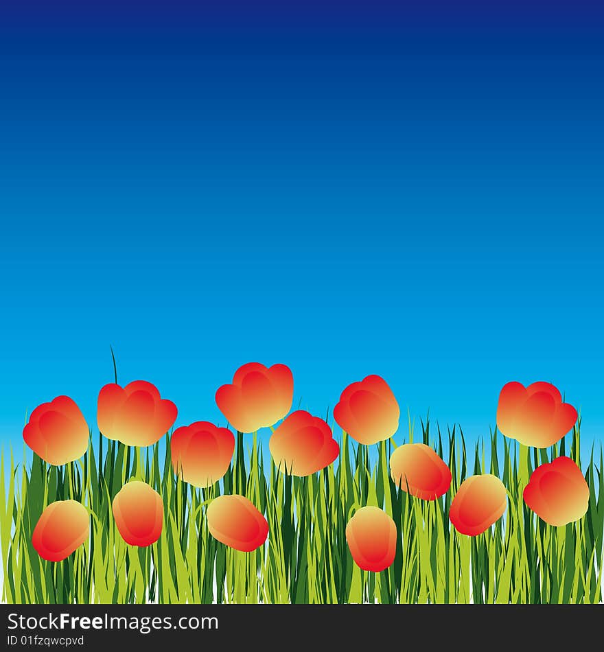 Background with flower