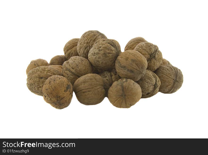 Walnuts Isolated On A White Background