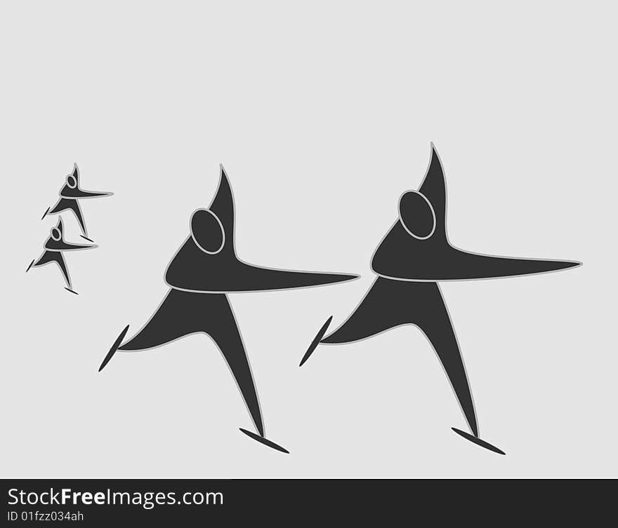 Speedskaters Pictogram