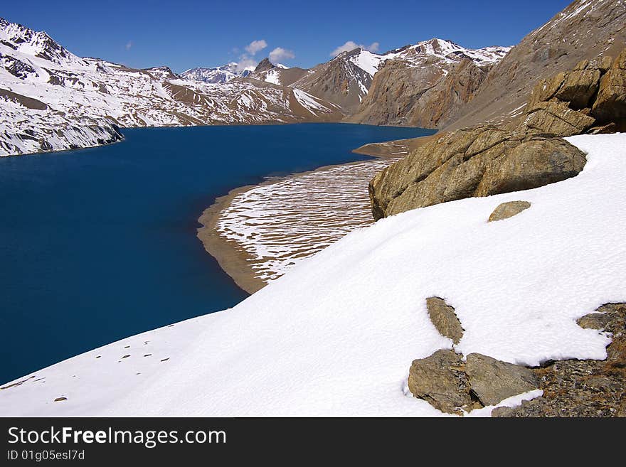 High-mountainous Lake Tilicho