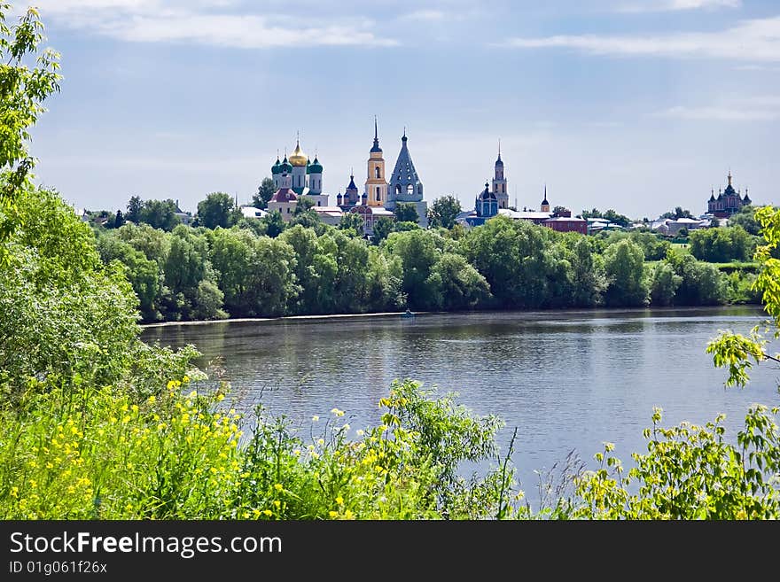 The view of the Kremlin in Kolomna, Russia