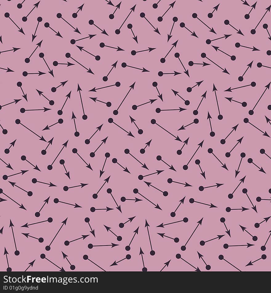 Seamless pattern with arrows