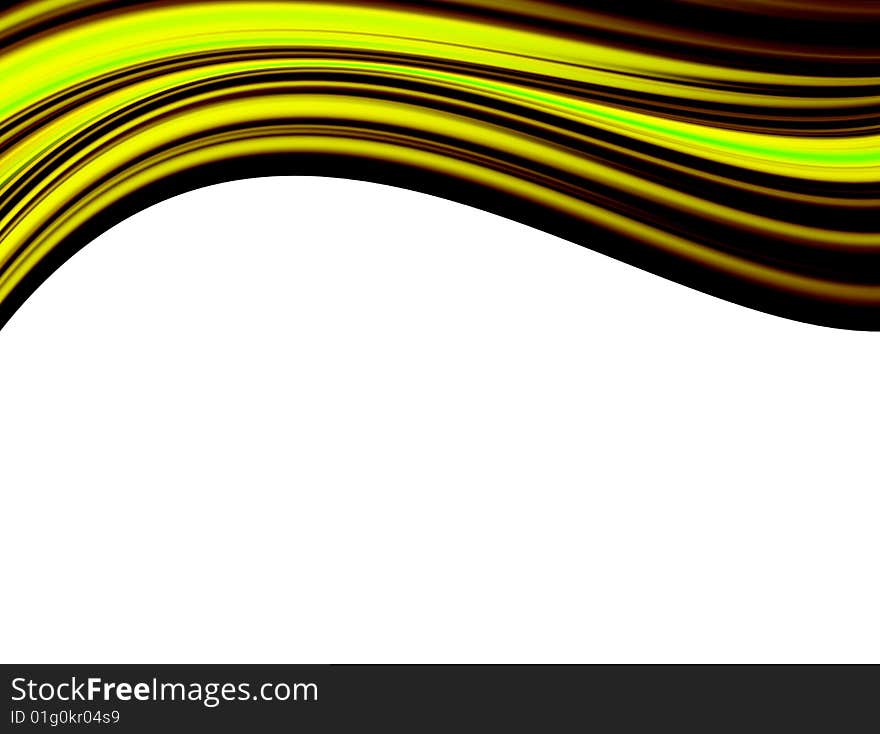 Yellow and brawn contrast illustration. wave design