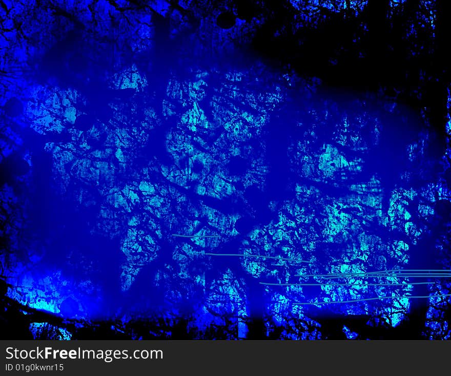 Blue vibrant texture with light effects, illustration. Blue vibrant texture with light effects, illustration