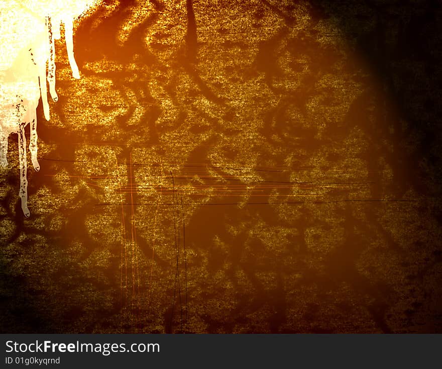 Old brown texture with light effects. illustration. Old brown texture with light effects. illustration