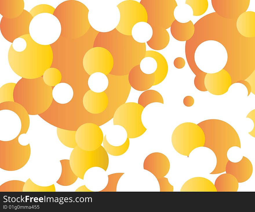 Orange abstract background, vector illustration