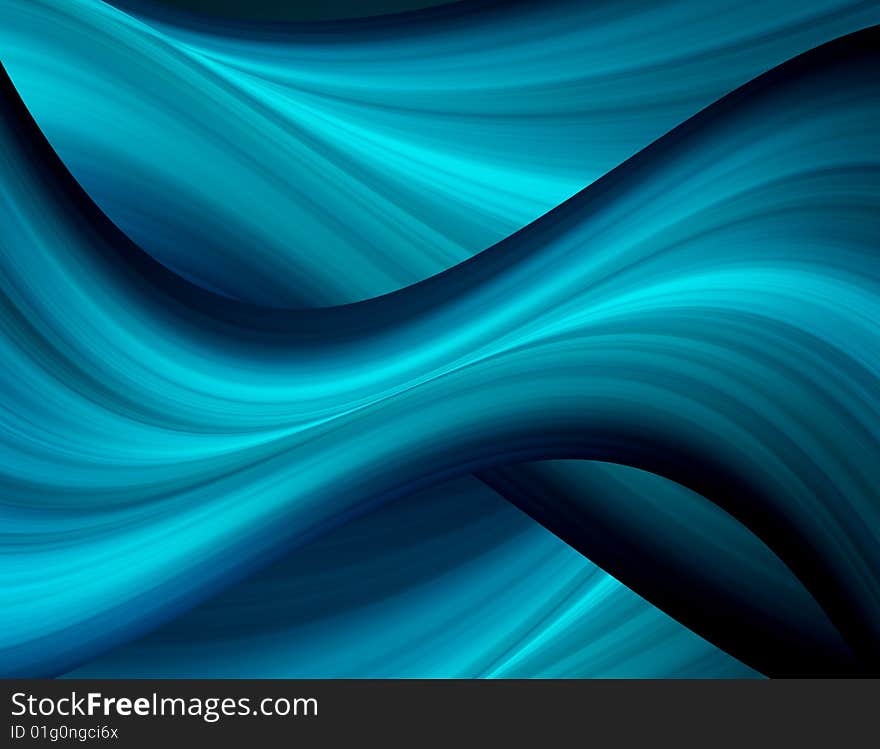 Blue dynamic waves texture. computer generated image. Blue dynamic waves texture. computer generated image