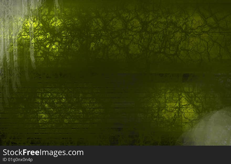 Green old texture with light effects. computer generated image