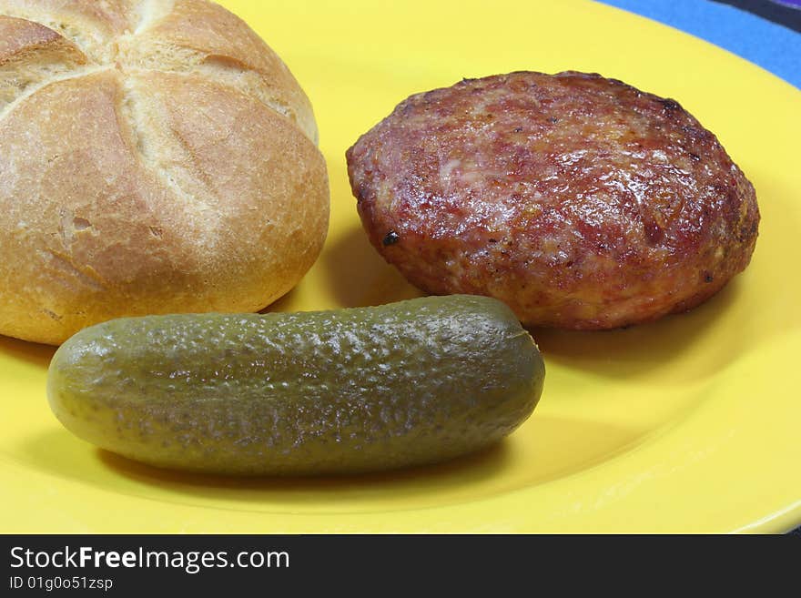 Tasty meatball on bright background. Tasty meatball on bright background