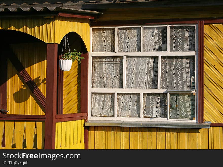 Window of the rural house