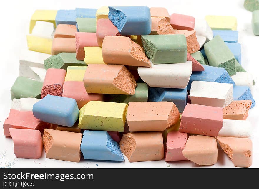 Group Of Colored Chalk