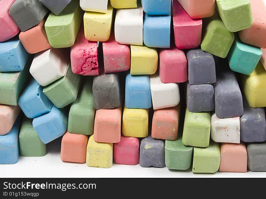 Set Of Colored Chalk