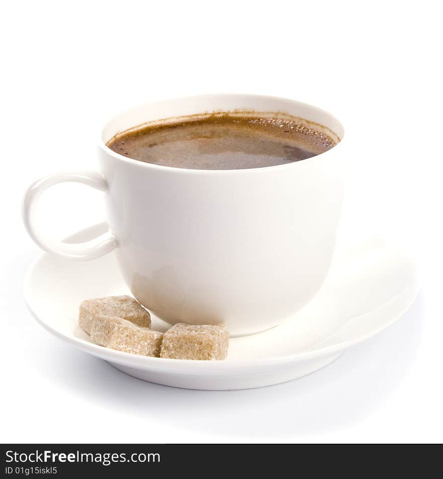 Coffee cup and sugar