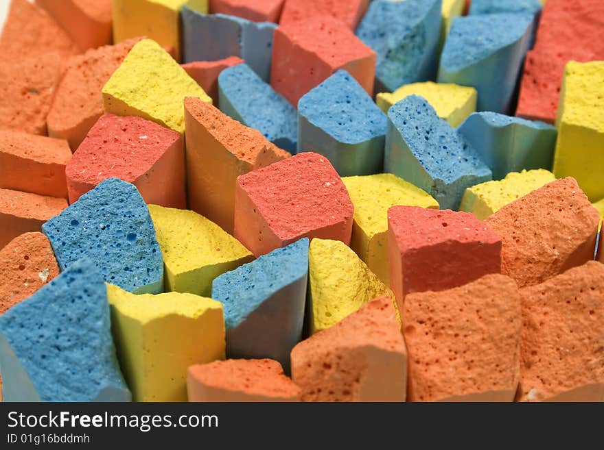 Set Of Colored Chalk