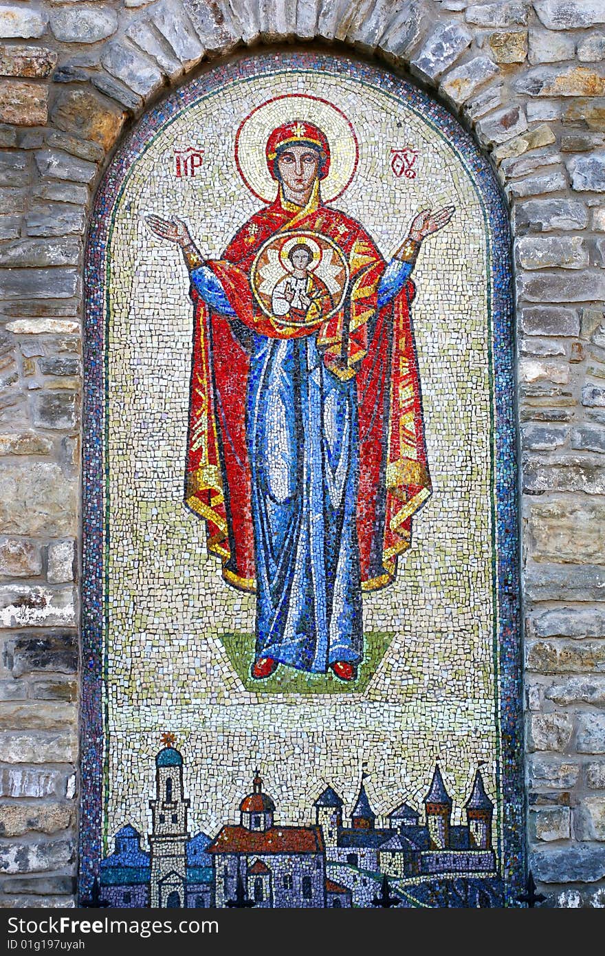 A mosaic from smalt