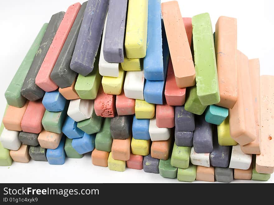 Set Of Colored Chalk