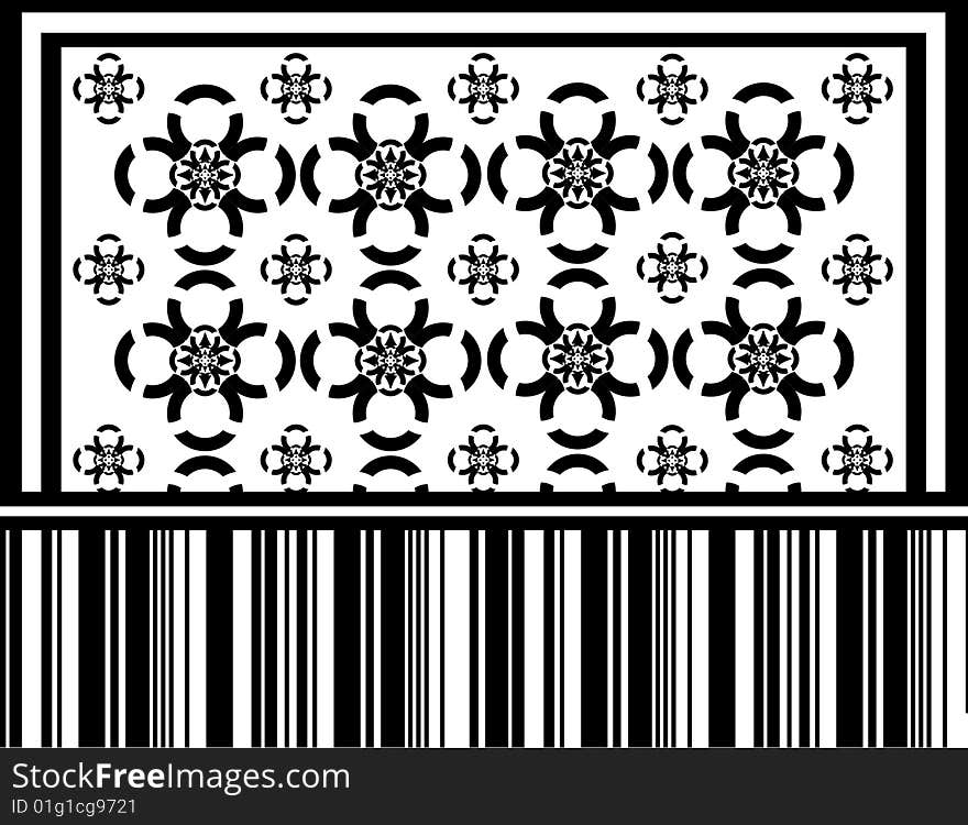 Bar code retro wallpaper