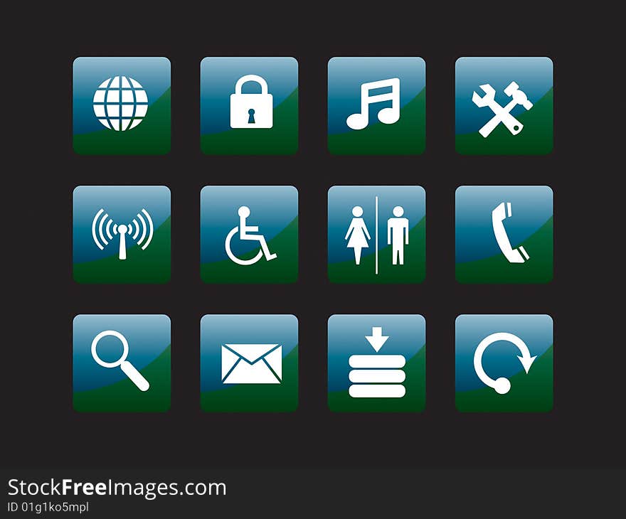 Web icon set