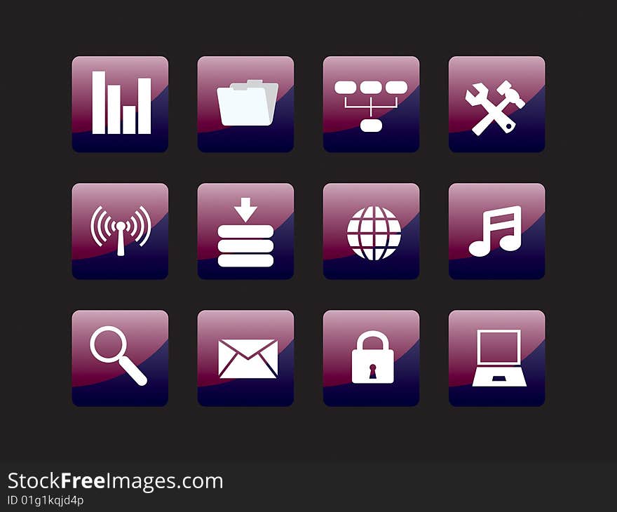 Web icon set