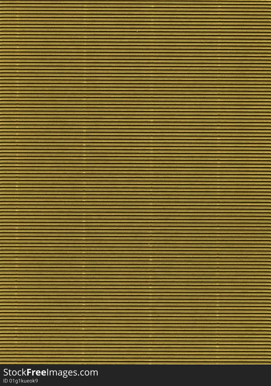 High resolution image of gold corrugated card for craft projects.