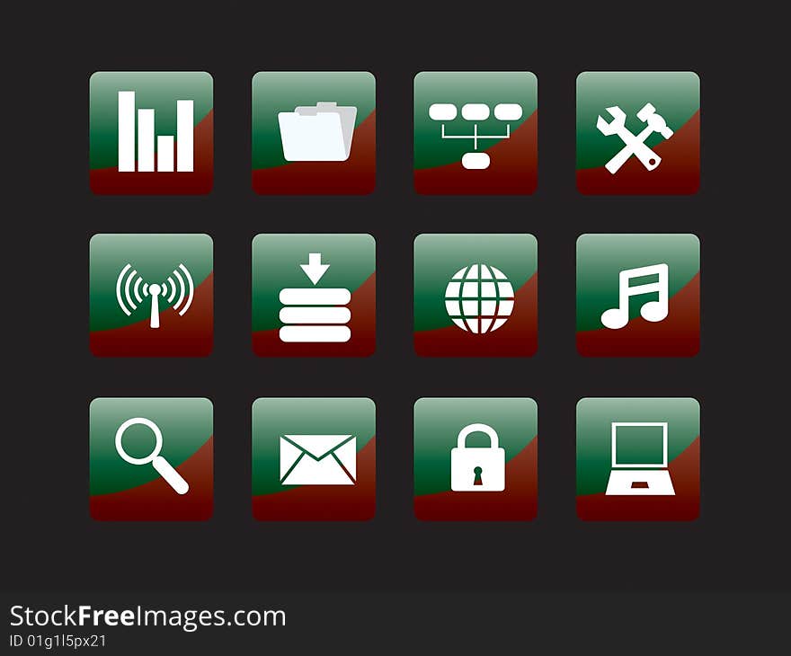 Vector Illustration web icon set