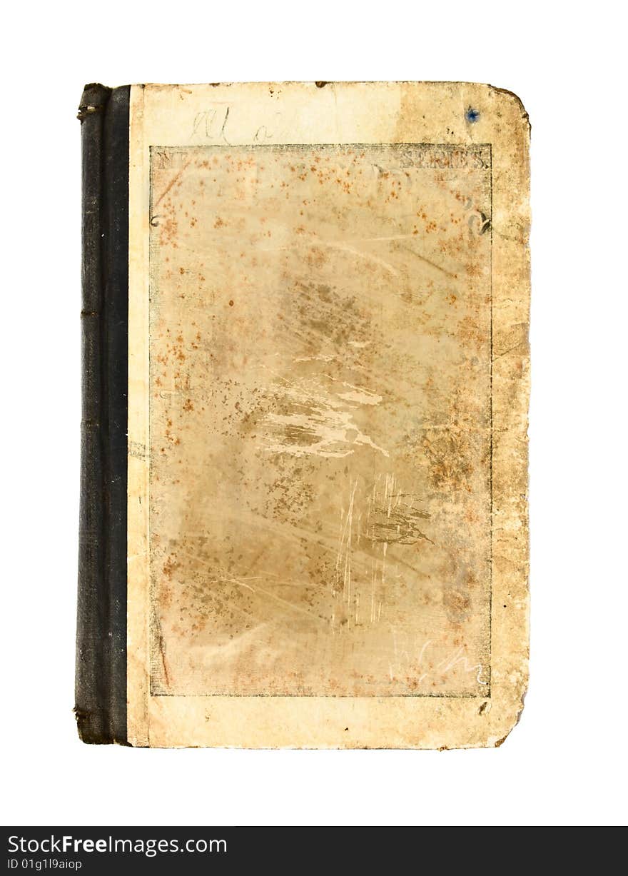 Grungy old book cover