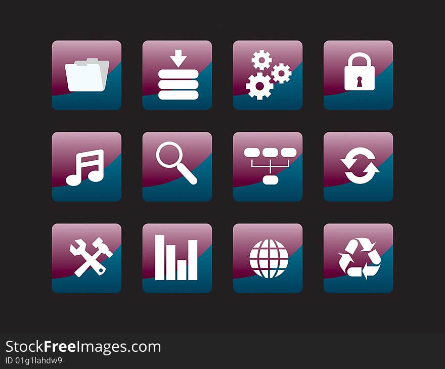 Vector Illustration web icon set