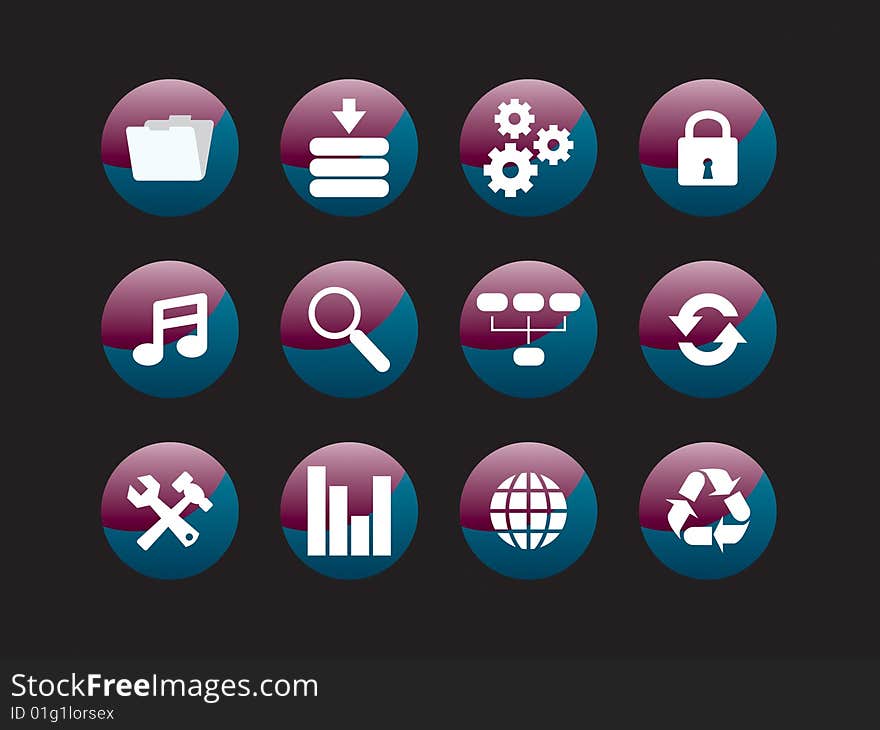 Web icon set