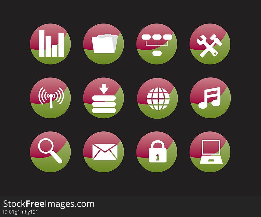 Web icon set