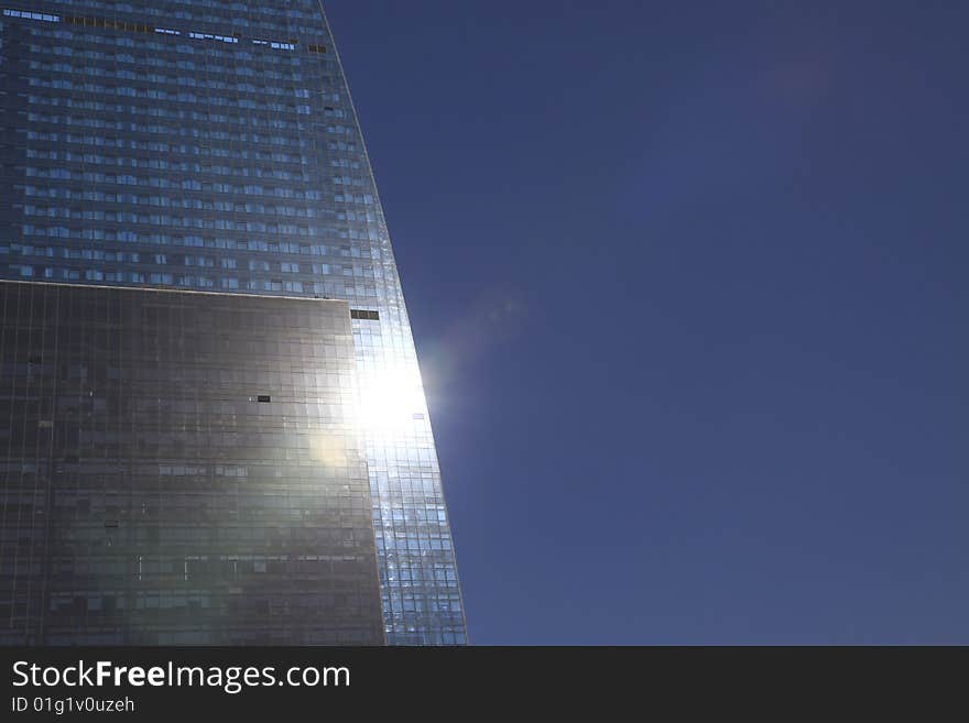 The modern building in shanghai.