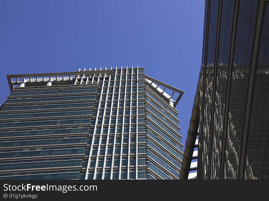 The modern building in shanghai.