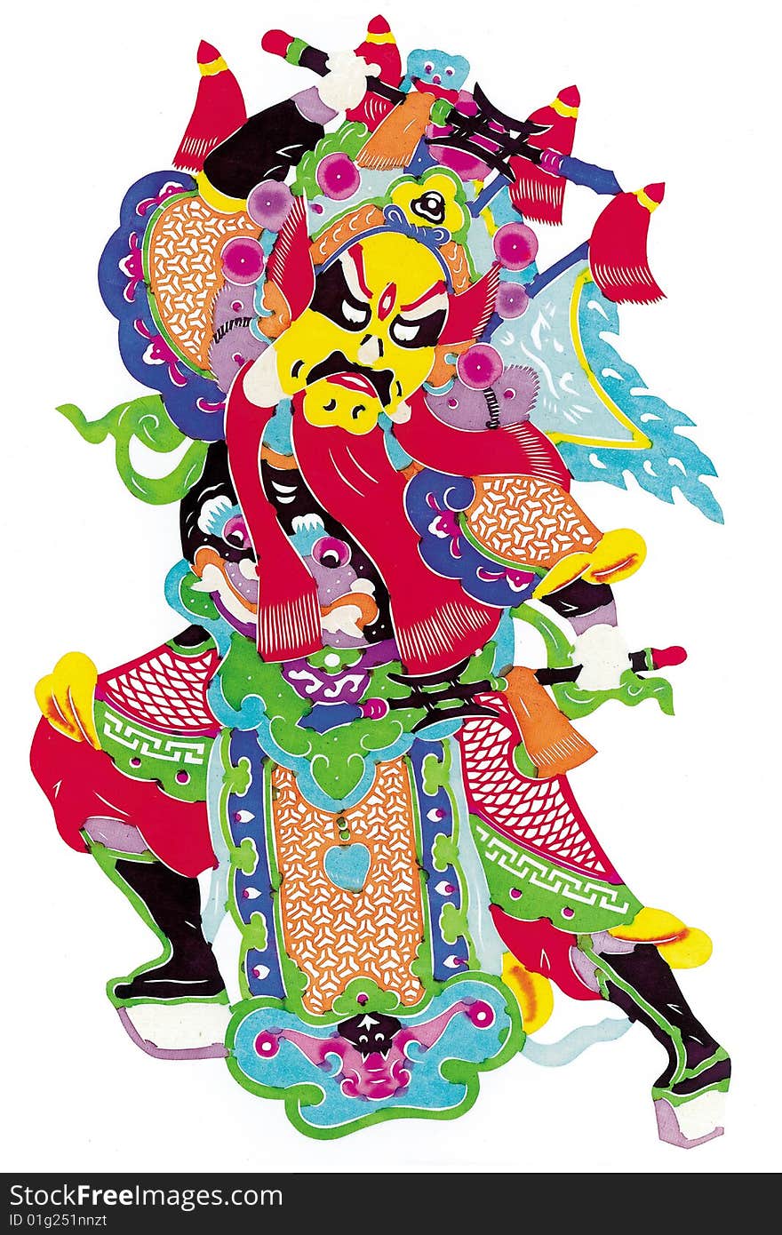 Characteristics of chinese folk art, paper cutting, in china Hebei, yuxian