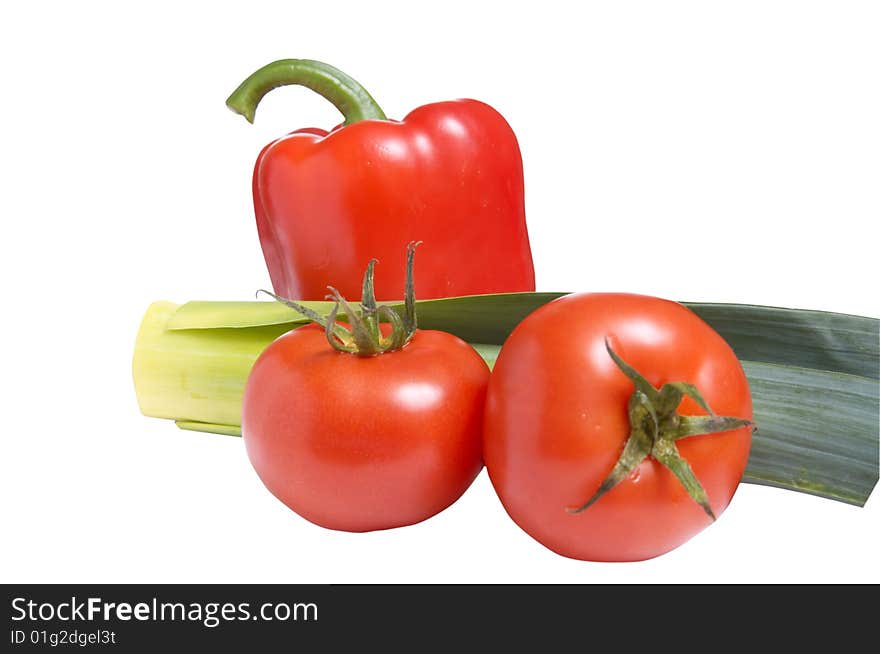 Fresh  different vegetables isolated  on a white background. Fresh  different vegetables isolated  on a white background.