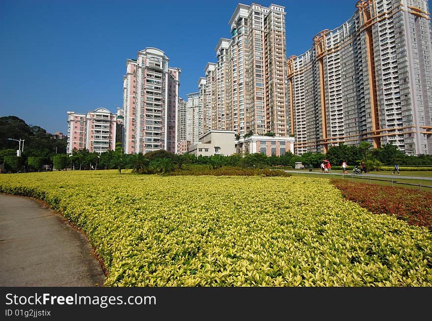 High density residental apartments, China. High density residental apartments, China