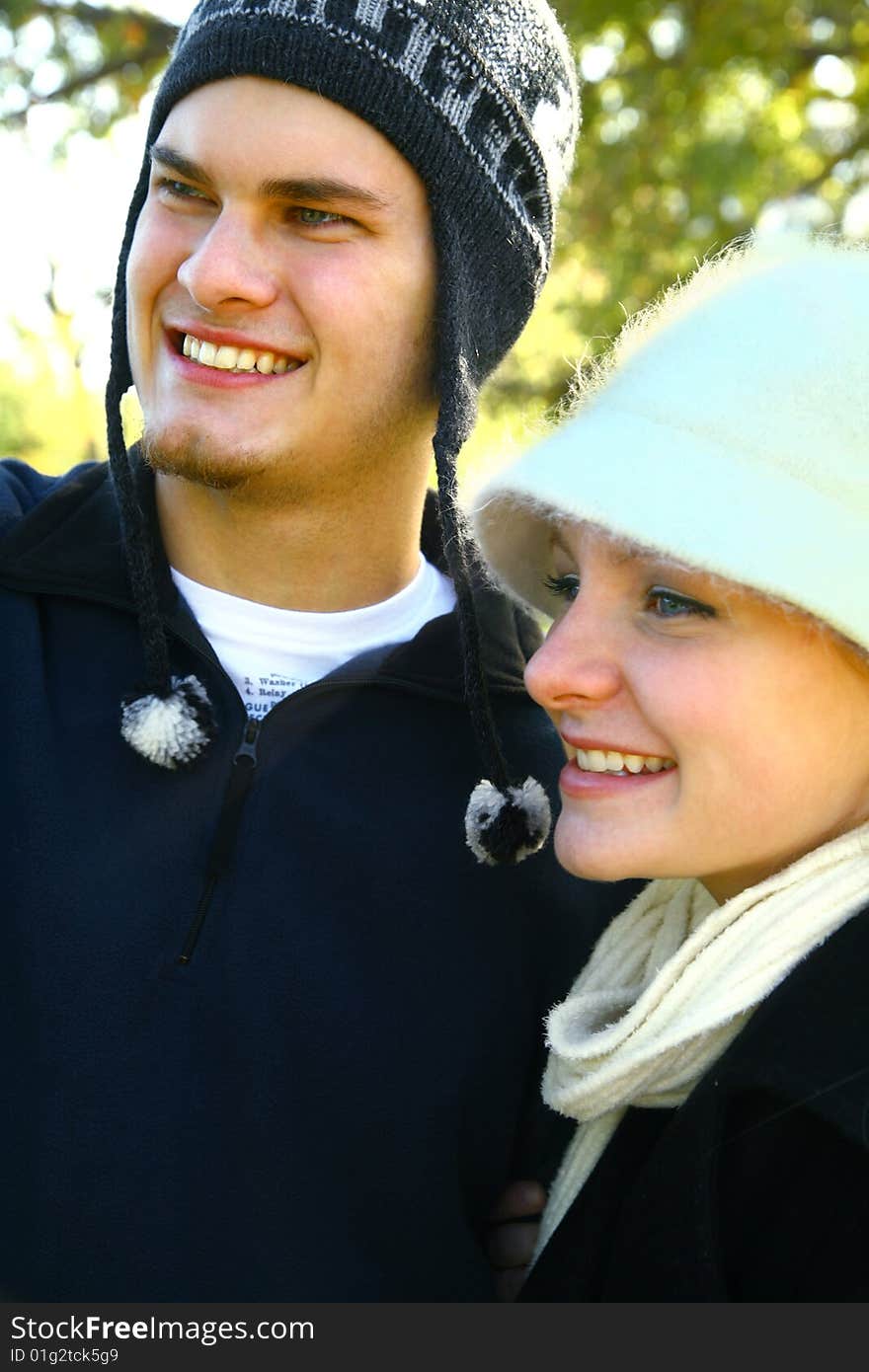 Happy Couple Enjoying Outdoor