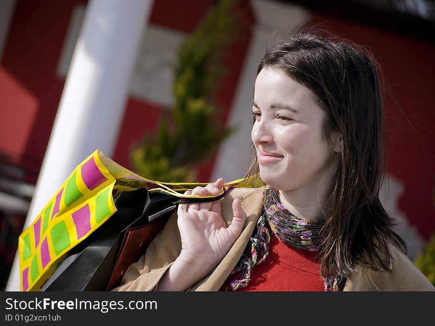 Young woman shopping