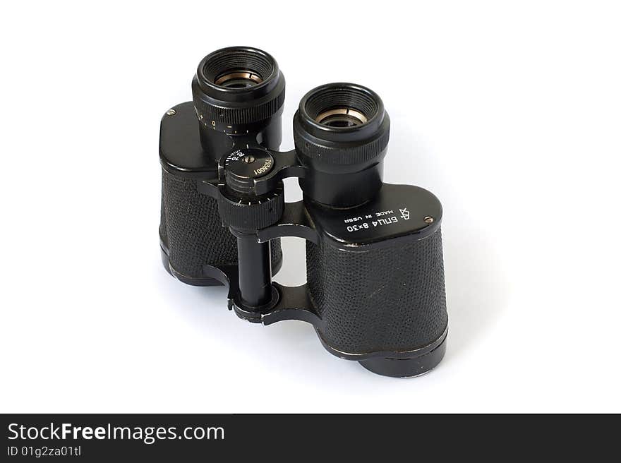 Old binoculars made in the USSR