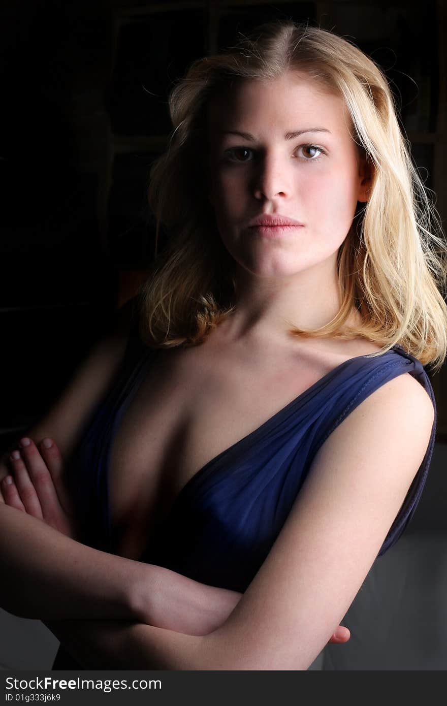 Portrait of a young beautiful woman