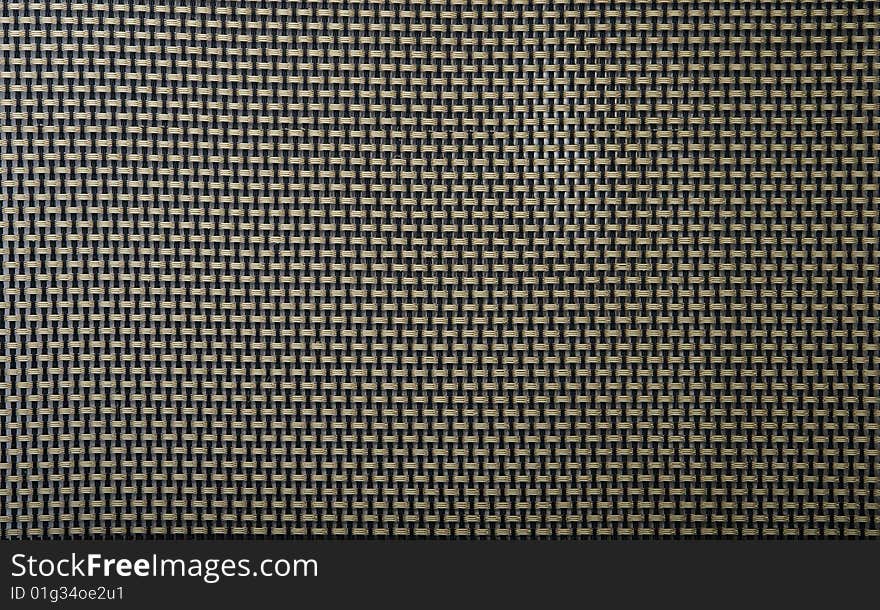 Close up of wicker mat background