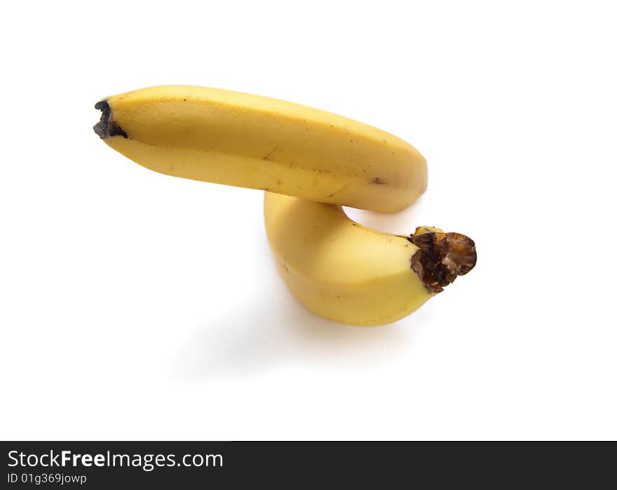 Bananas fruit isolated on white background