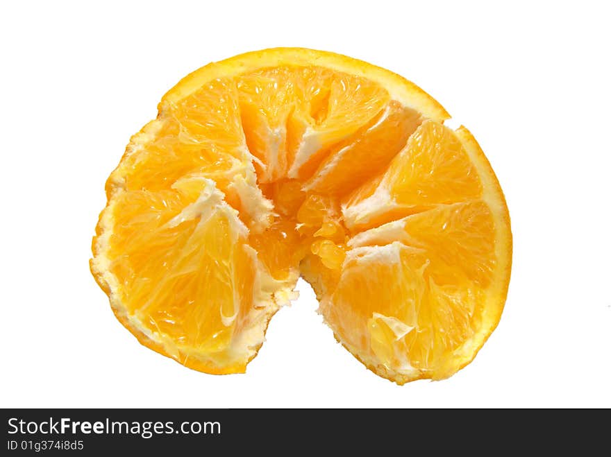 Orange isolated on a white background