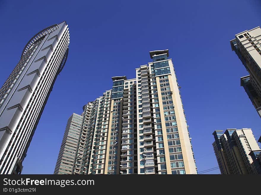 The modern building in shanghai.