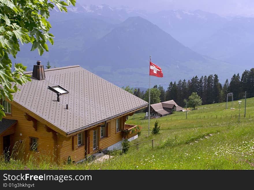 Swiss alps view