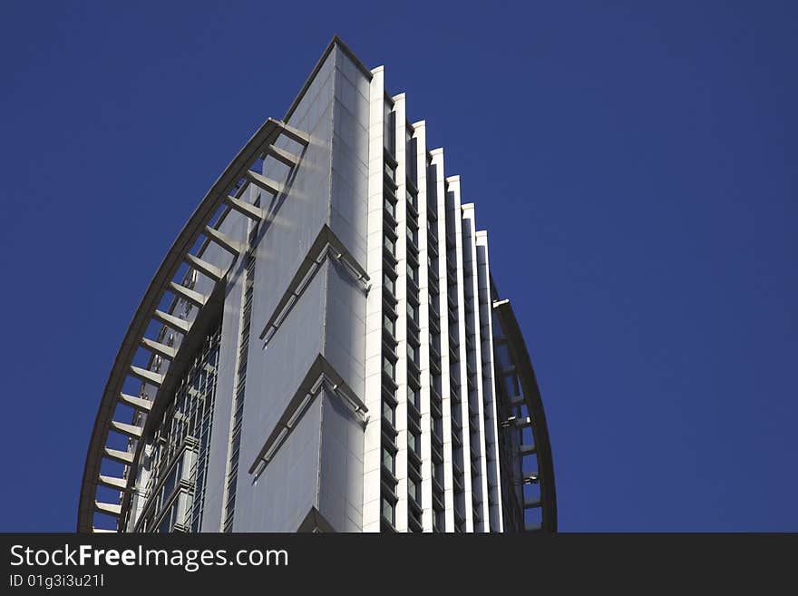 The modern building in shanghai.