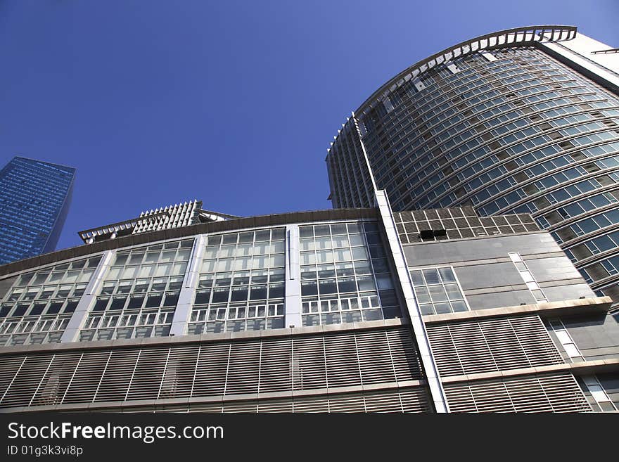 The modern building in shanghai.