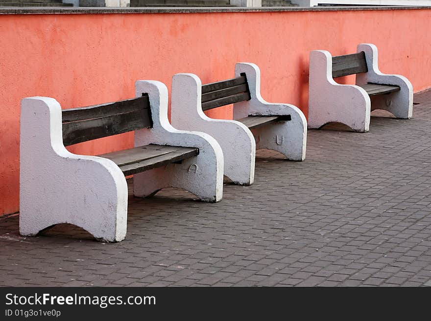 Three benches