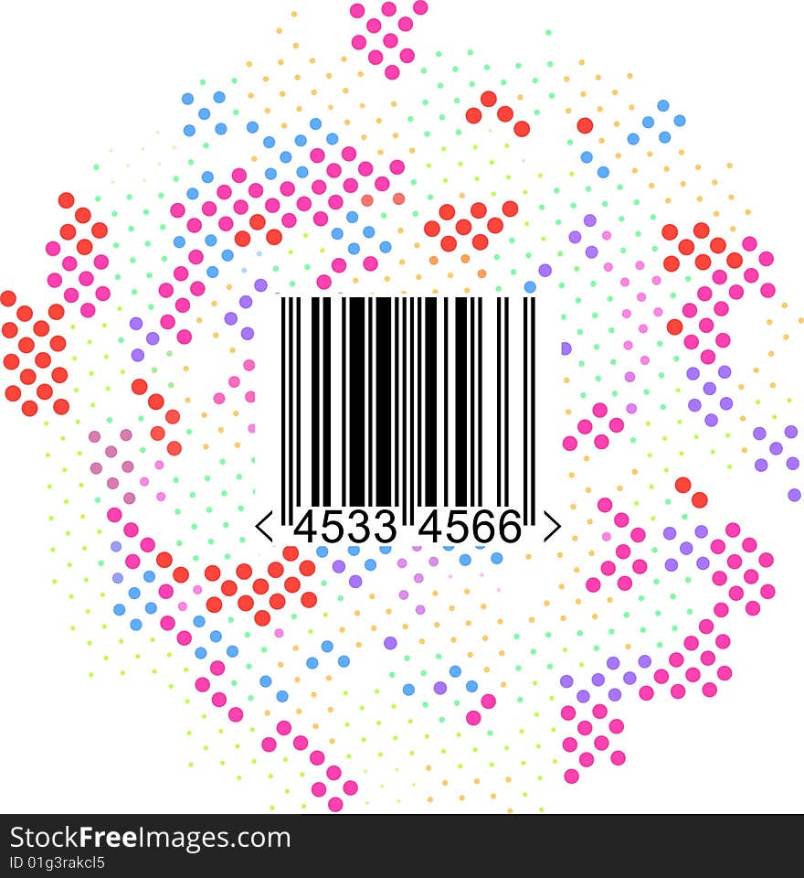 Hi-tech vector colour halftone design