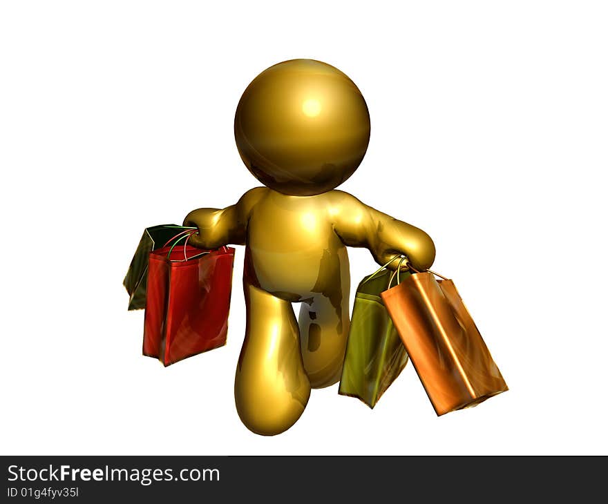 friend icon figure on shopping. friend icon figure on shopping