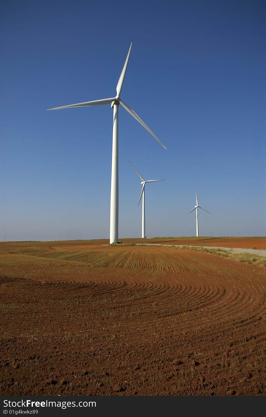 Wind power in farm land